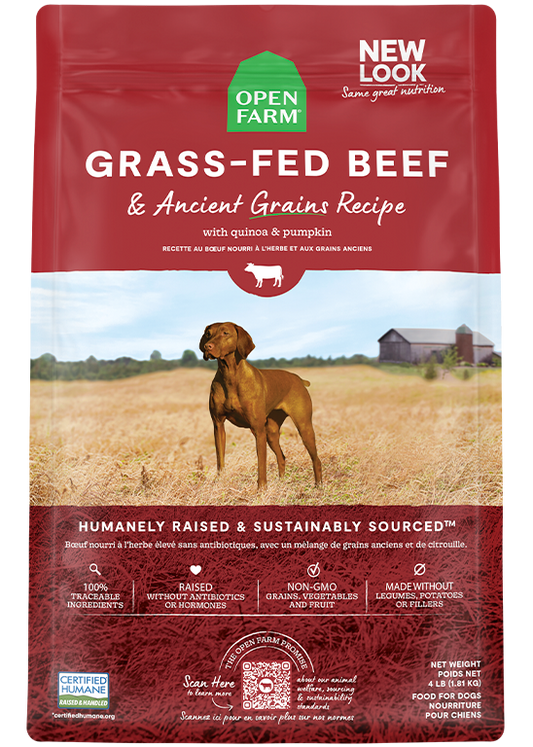Open Farm Ancient Grains Grass-Fed Beef Dry Dog Food