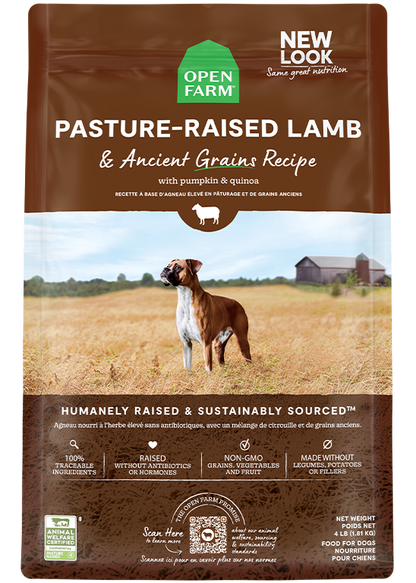Open Farm Dog Pasture-Raised Lamb with Ancient Grains Dry Food