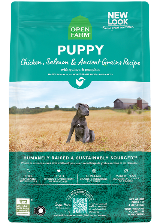 Open Farm Ancient Grains Puppy with Chicken and Salmon Dry Dog Food