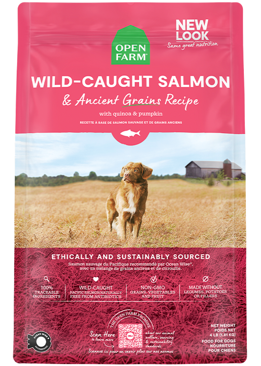 Open Farm Ancient Grains Wild-Caught Salmon Dry Dog Food