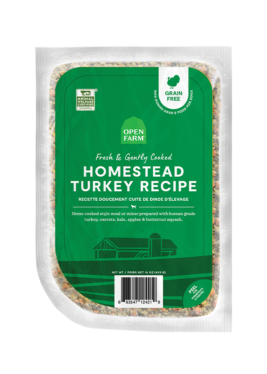 Open Farm Dog Gently Cooked Turkey Frozen Food