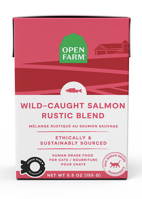 Open Farm Cat Grain Free Wild-Caught Salmon Rustic Blend Wet Food