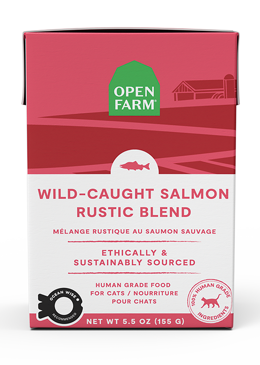 Open Farm Cat Grain Free Wild-Caught Salmon Rustic Blend Wet Food