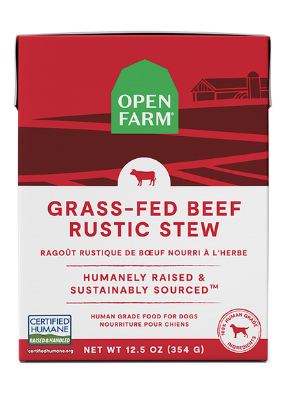 Open Farm Dog Grain Free Grass-Fed Beef Rustic Stew Wet Food