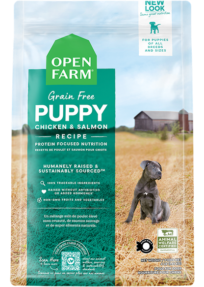 Open Farm Dog Grain Free Puppy with Chicken and Salmon Dry Food