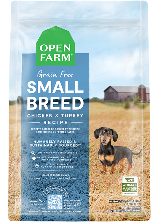 Open Farm Grain Free Small Breed Chicken and Turkey Dry Dog Food