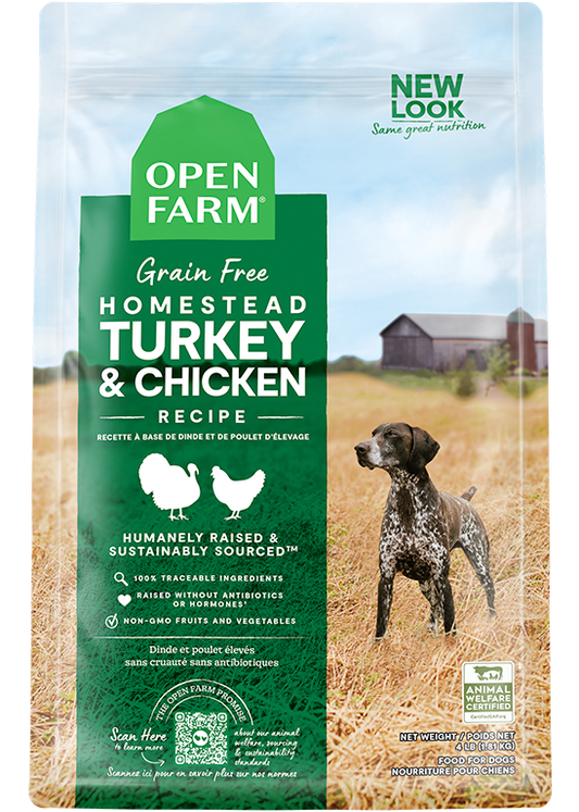 Open Farm Grain Free Homestead Turkey and Chicken Dry Dog Food