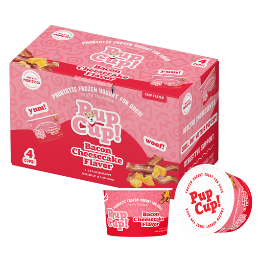 Pup Cup! Bacon Cheesecake Frozen Yogurt for Dogs