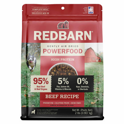 Redbarn Dog Grain Free Gently Air Dried Beef Powerfood