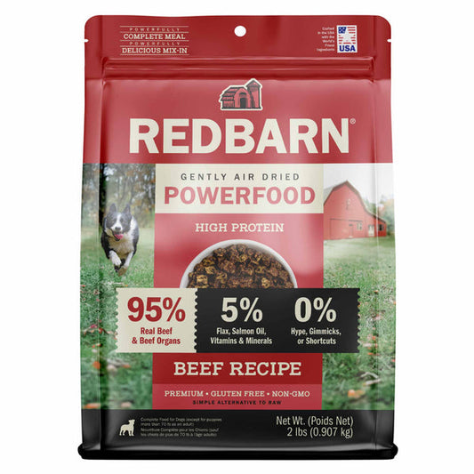 Redbarn Dog Grain Free Gently Air Dried Beef Powerfood