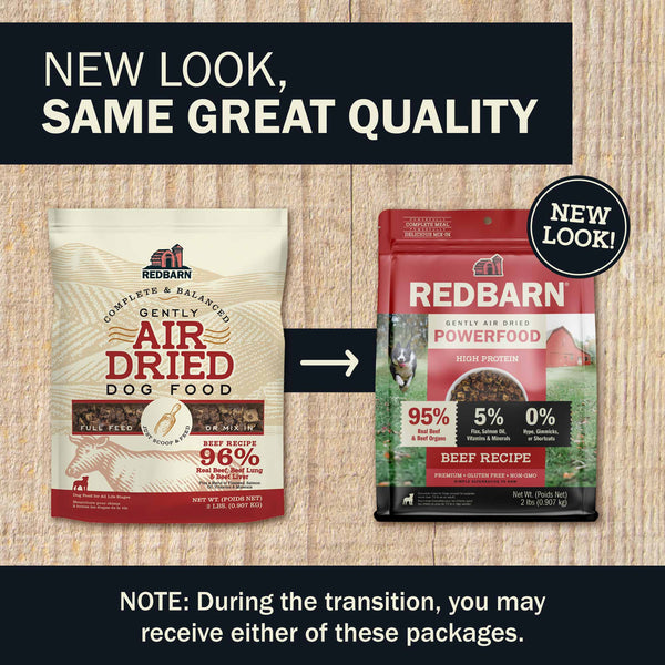 Redbarn Dog Grain Free Gently Air Dried Beef Powerfood
