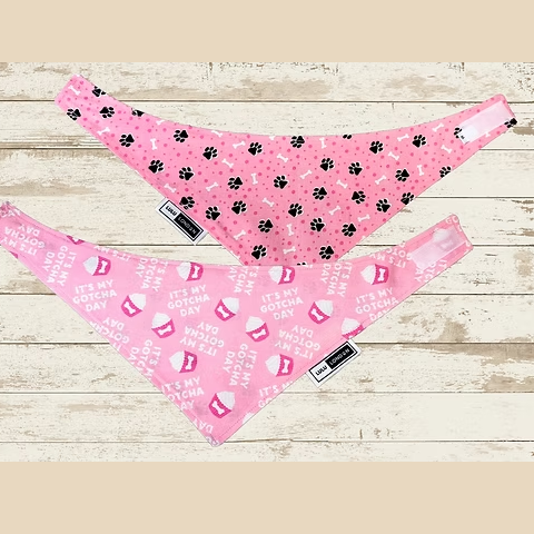 Lulu London Gotcha Day Reversible Dog Bandana
