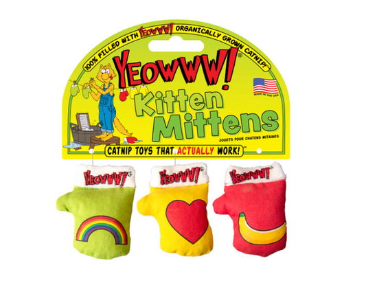 Yeowww! Mitten Cat Toy 3-Pack