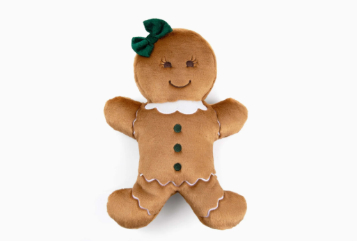 Fluff & Tuff "Betty" - Gingerbread Girl Plush Dog Toy