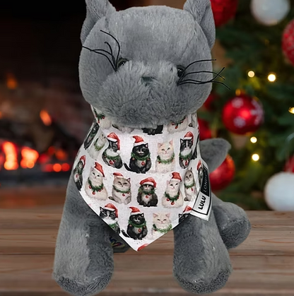 Lulu London Kitty Christmas Custom Reversible Cat Bandana