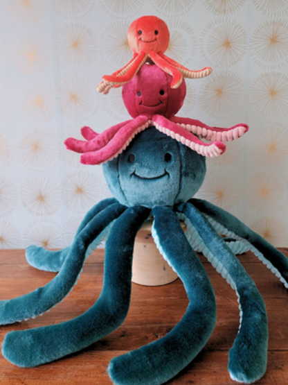 Fluff & Tuff Dog Olympia Octopus Plush Toy