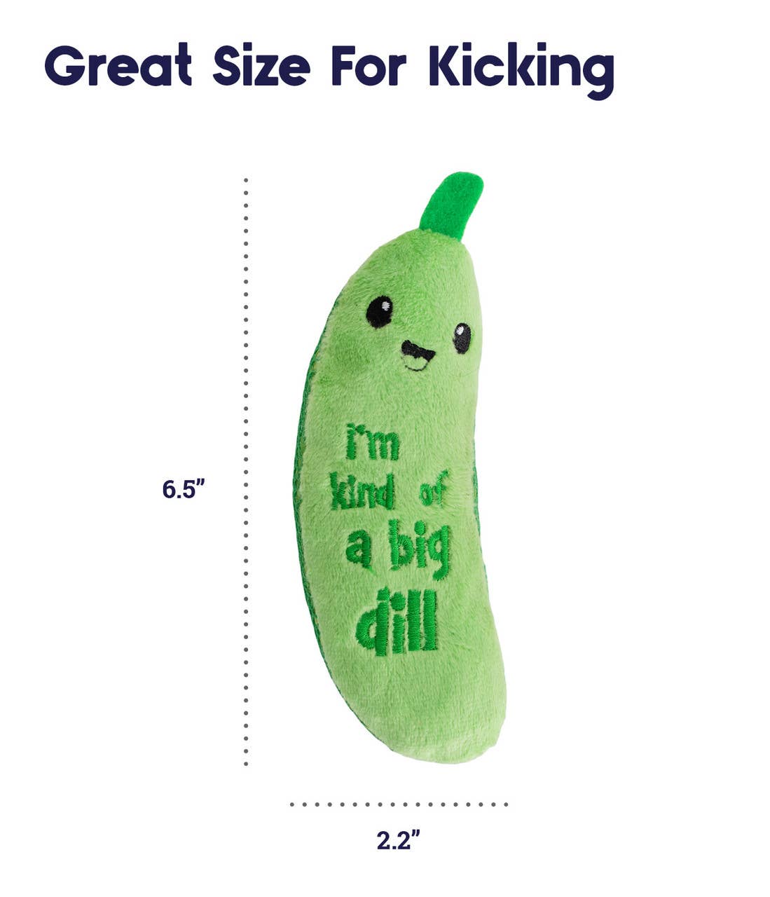 Catstages Cat Crunchy Kind of a Big Dill Pickle Kicker Toy