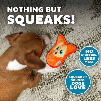 Outward Hound Durablez Fox Tough Plush Dog Toy, Orange, X-Small