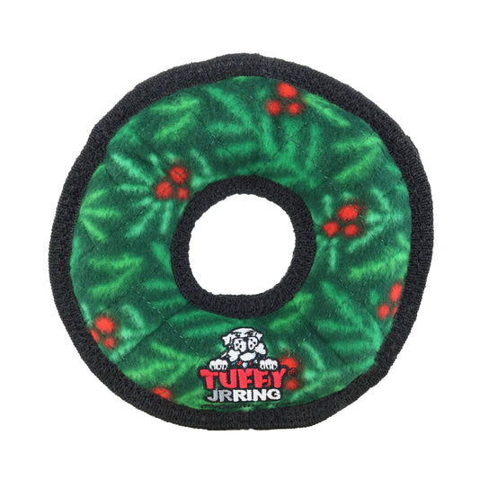 Tuffy Jr Ring Wreath, Durable, Squeaky Dog Toy