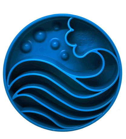 SodaPup Enrichment Slow Feeder Bowl, Waves