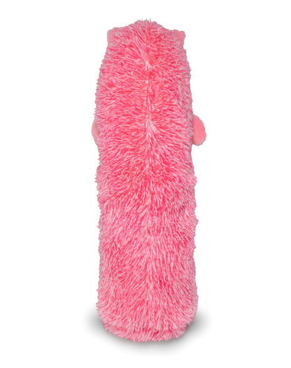 ThoozyPet Hedgehog Plush Dog Toy, Pink, 13"