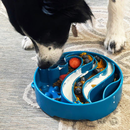 SodaPup Enrichment Slow Feeder Bowl, Waves