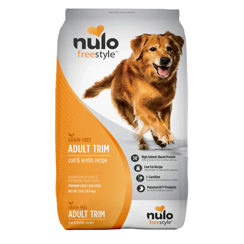 Nulo Dog Freestyle Grain Free Cod and Lentils Adult Trim Dry Food