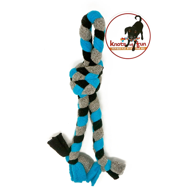 Knots of Fun Polartec Fleece Braided Tug Toy