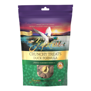 Zignature Crunchy Treats Duck Formula Dog Treats, 12-oz bag