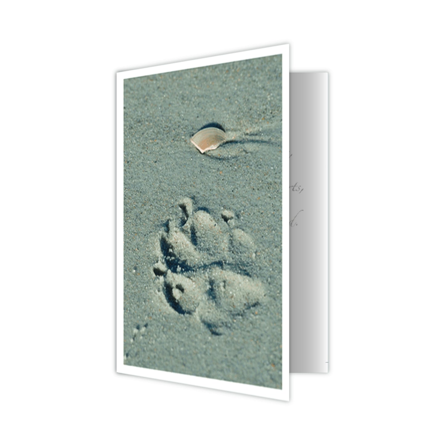 Dog Speak "Paw Prints" Sympathy Card for Dog