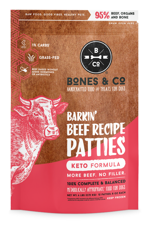 Bones & Co Dog Barkin' Beef Recipe Patties
