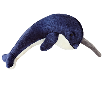 Fluff & Tuff Dog Bleu Narwhal Plush Toy