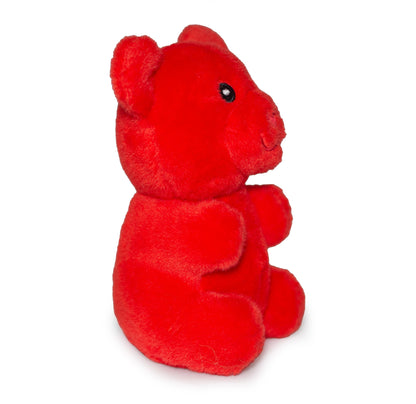 ThoozyPet Gummy Bear Plush Dog Toy, Red, 6"