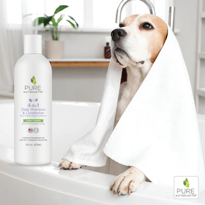 Pure and Natural Pet 4-in-1 Shampoo and Conditioner for Dogs