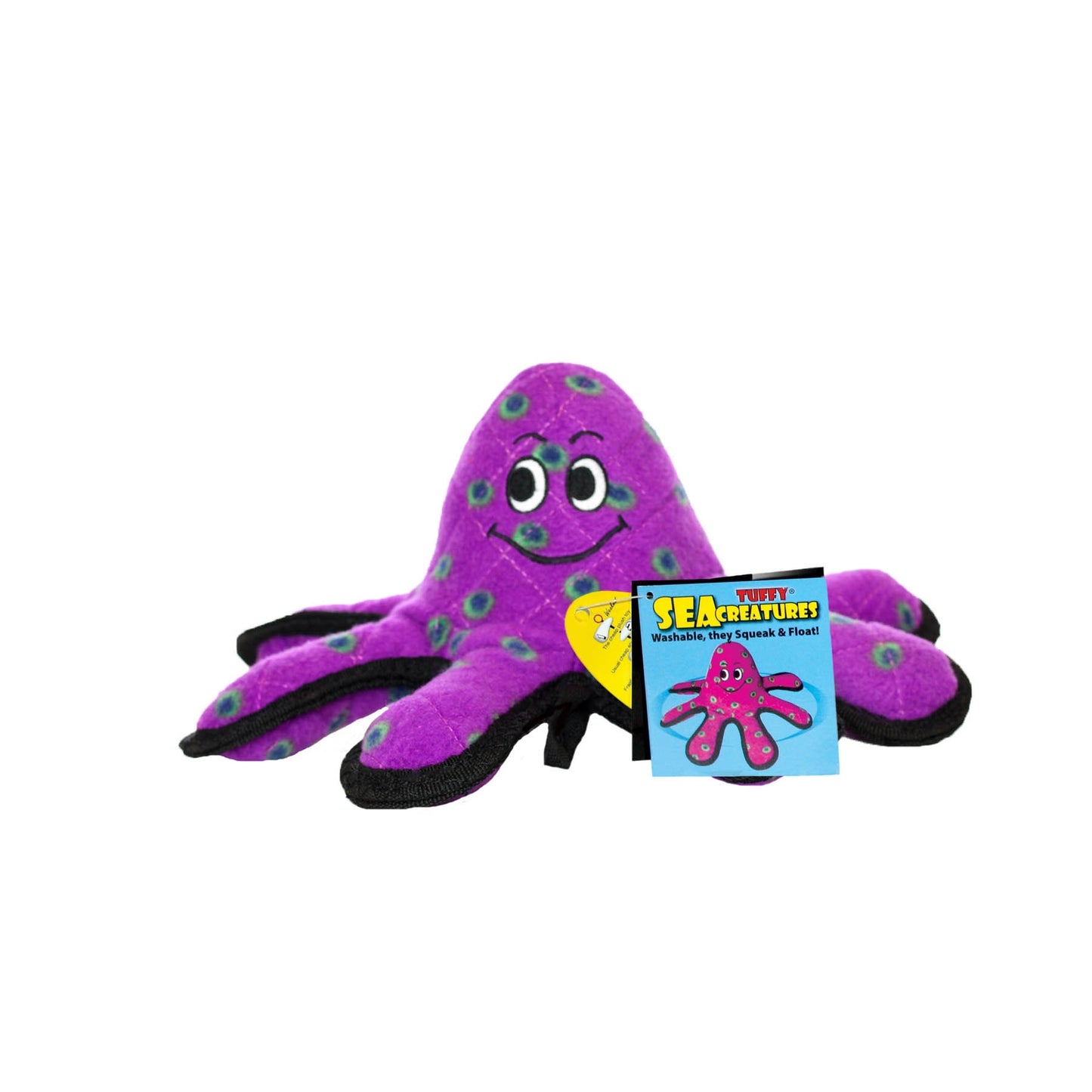 Tuffy Ocean Purple Small Octopus Dog Toy