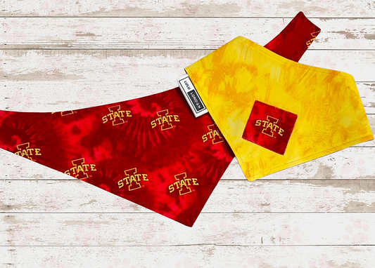 Lulu London Iowa State Cy-Dye Reversible Dog Bandana