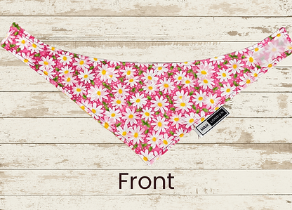 Lulu London Spring Daisies Reversible Dog Bandana