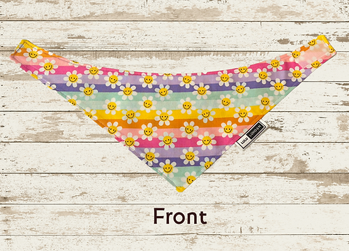 Lulu London Flower Power Reversible Dog Bandana