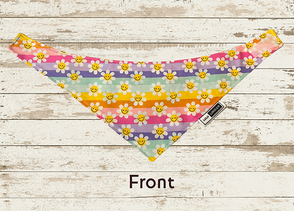Lulu London Flower Power Reversible Dog Bandana
