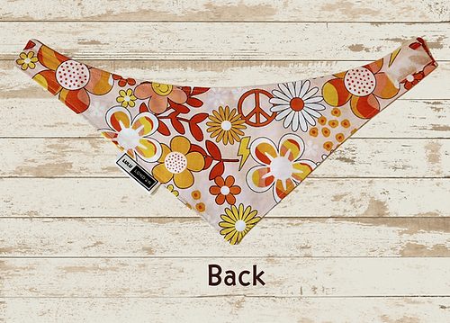 Lulu London Flower Power Reversible Dog Bandana