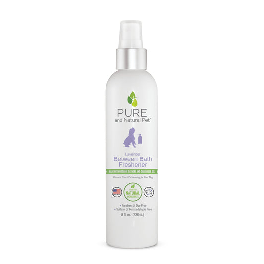 Pure and Natural Pet Between Bath Freshener for Dogs, Lavender