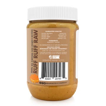 Bark Bistro Ruff Ruff Raw Buddy Budder Peanut Butter for Dogs