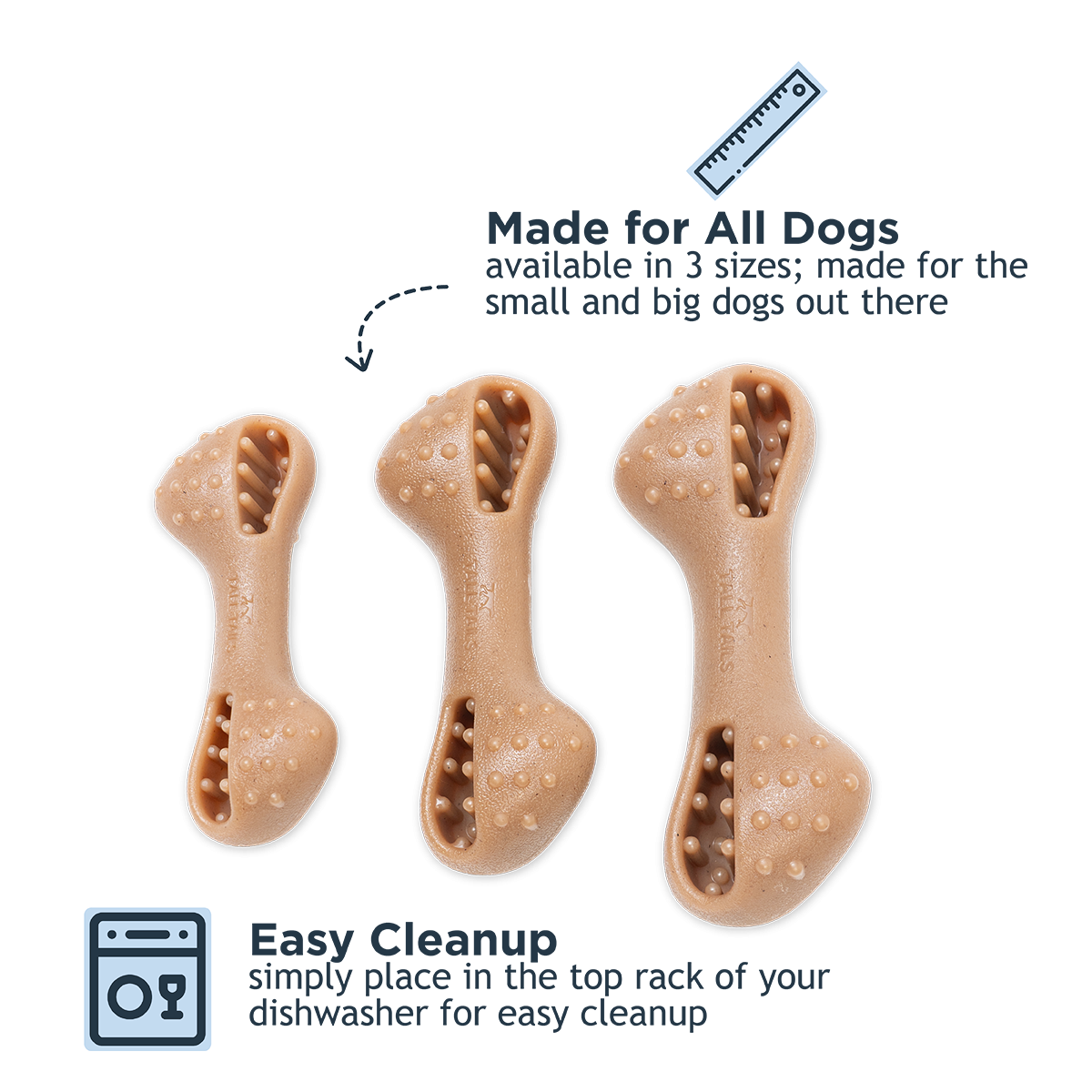 Tall Tails Freeze and Fill Chew Bone Dog Toy