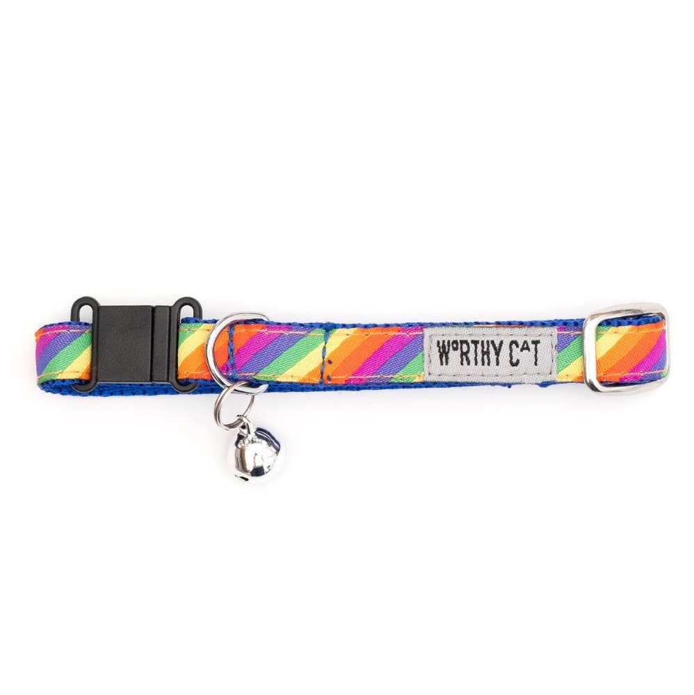 The Worthy Dog - Rainbow Cat Collar