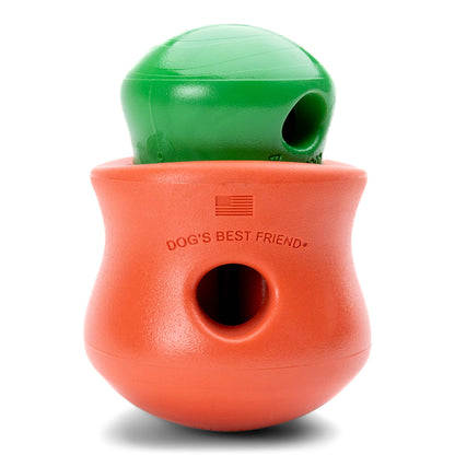 West Paw Holiday Toppl Puzzle Treat-Dispensing Dog Toy