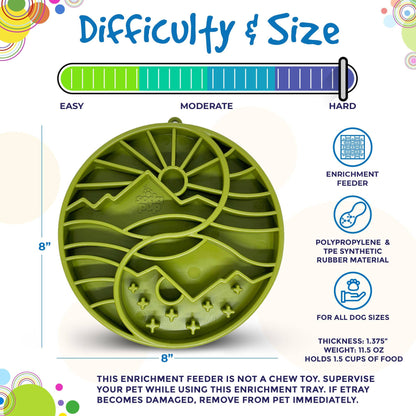 SodaPup Shallow Slow Feeder Tray, Yin Yang