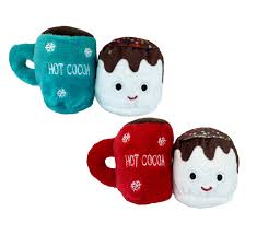 Multipet Hot Cocoa/Marshmallow Cat Toy 2pk Assorted