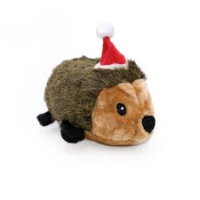 ZippyPaws Holiday Hedgehog Plush Dog Toy