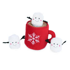 ZippyPaws Holiday Zippy Burrow Hot Cocoa Plush Dog Toy