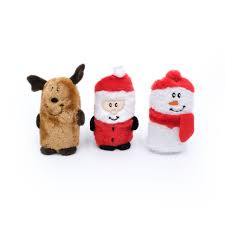 ZippyPaws Holiday Squeakie Buddies Plush Dog Toy